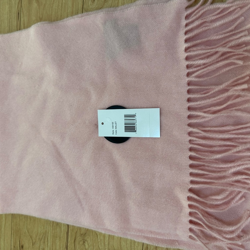 Bloomingdale's Cashmere Pink Scarf - Brand New
